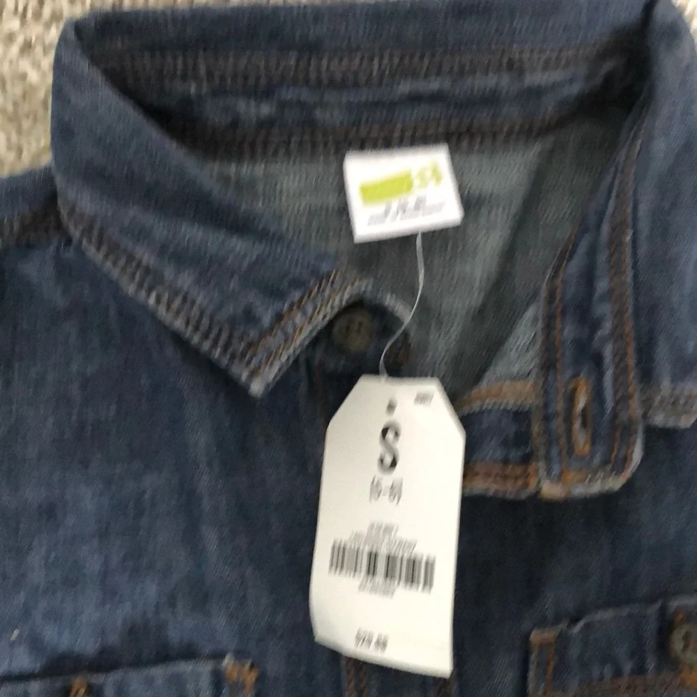 The Children's Place Dark Blue Denim Button-Down Shirt